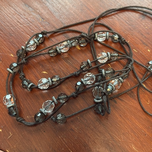 Vintage Y2K Brown Beaded Belt Best for Small - Picture 2 of 2